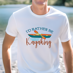 I'd Rather Be Kayaking Men's classic tee