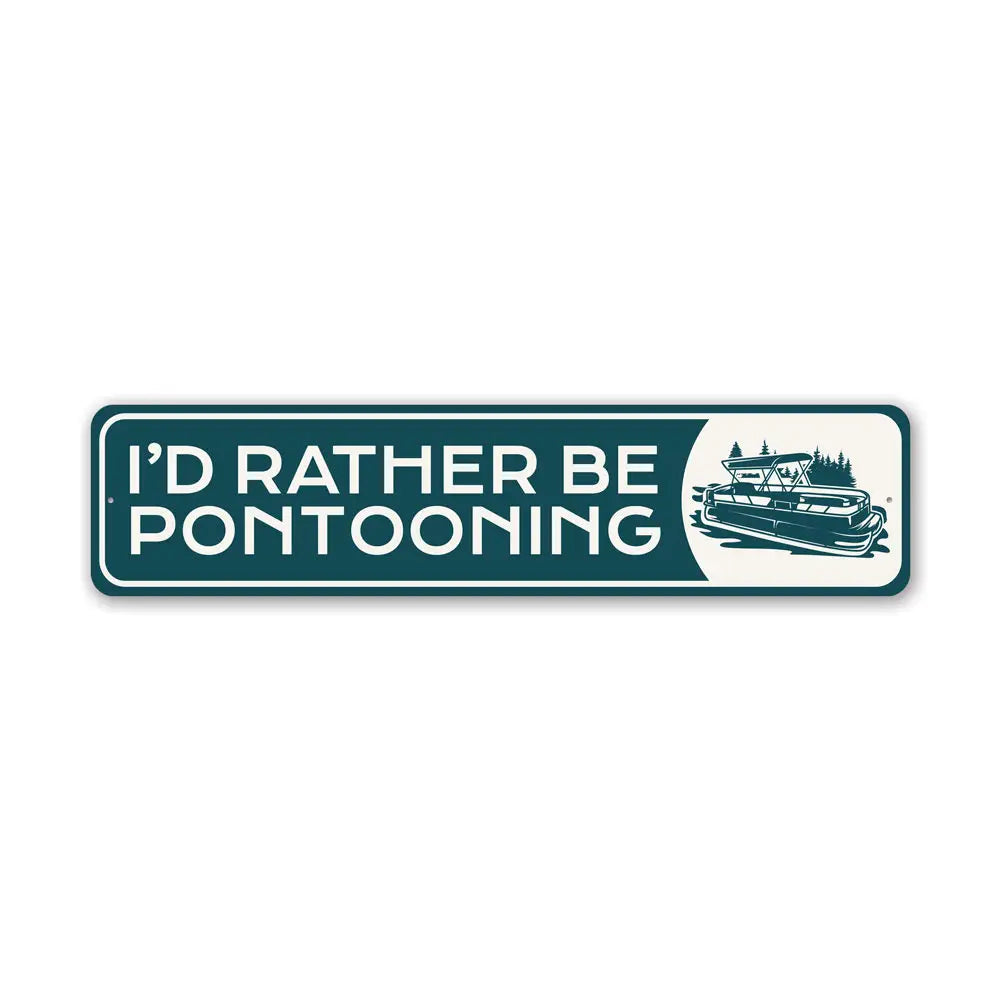 Pontons Store Sign Wall Decor - Pontoon Life Forever