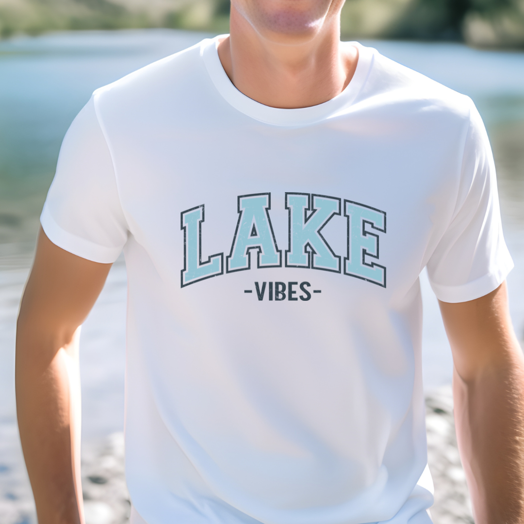 Lake Vibe Tee Shirt (BLUE)