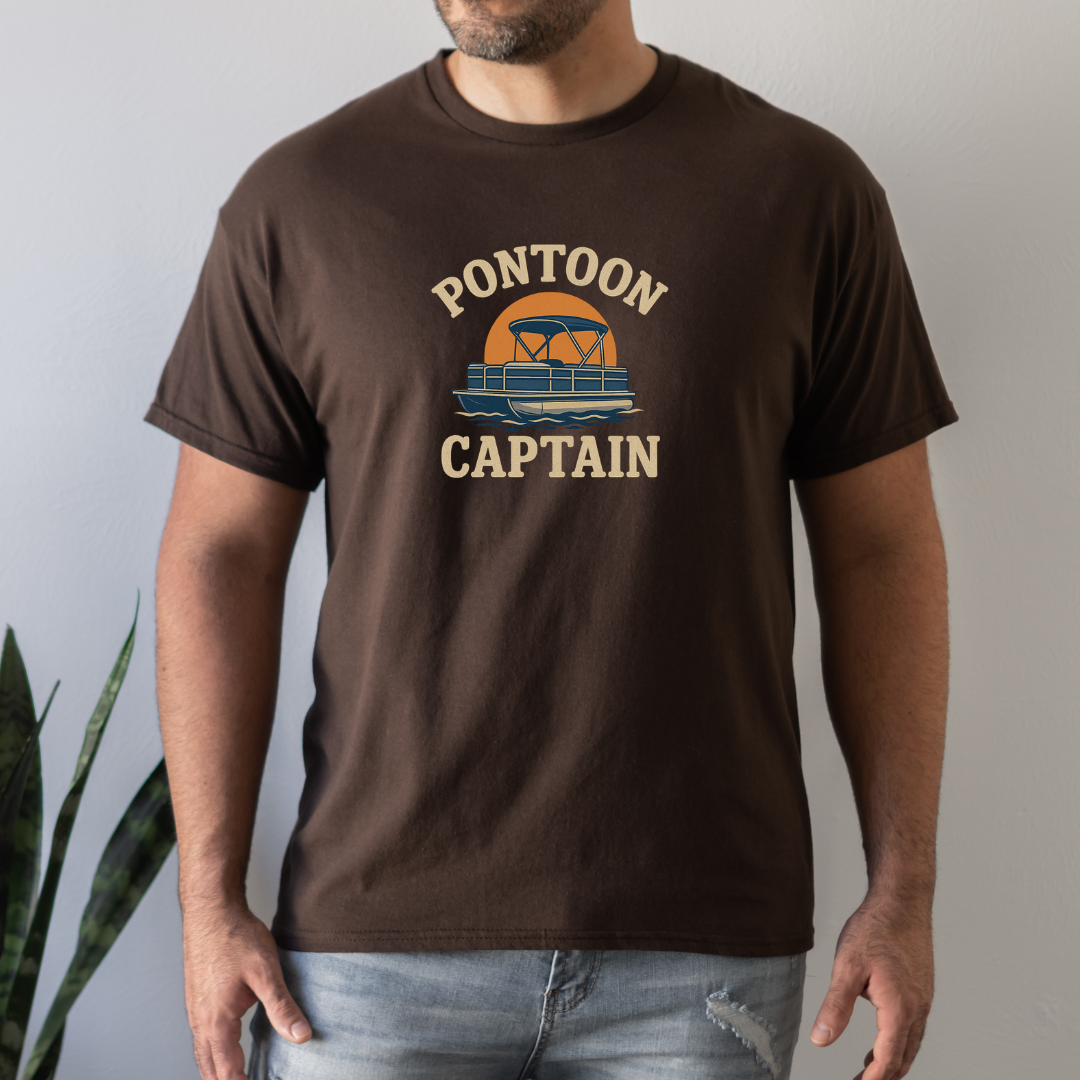 The Pontoon Captain Tee (BROWN)