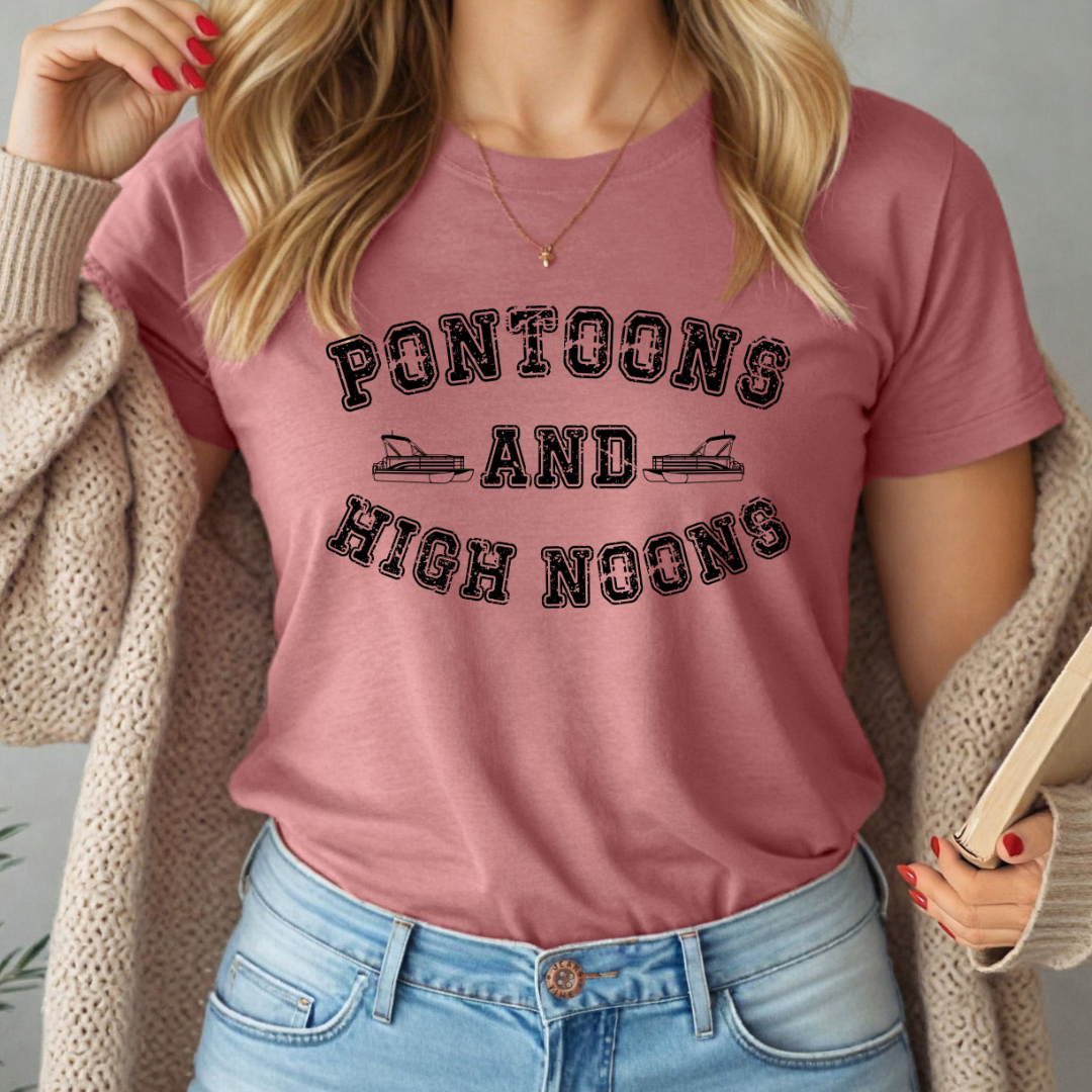 Pontoons And High Noons Tee (Mauve)