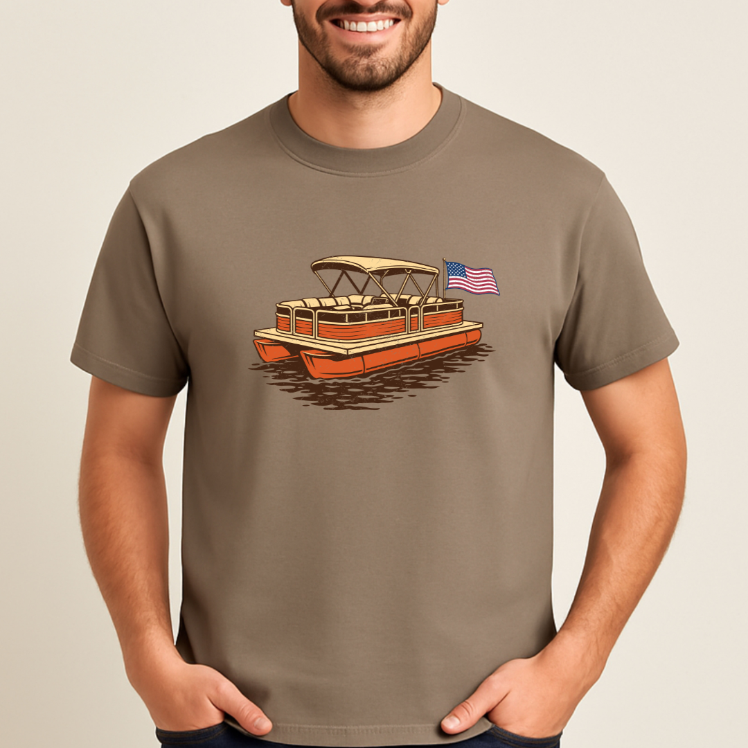 Retro Pontoon Tee (Savana Brown)