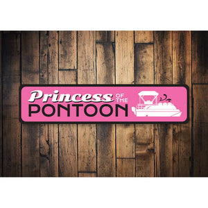 Princess of The Pontoon Sign