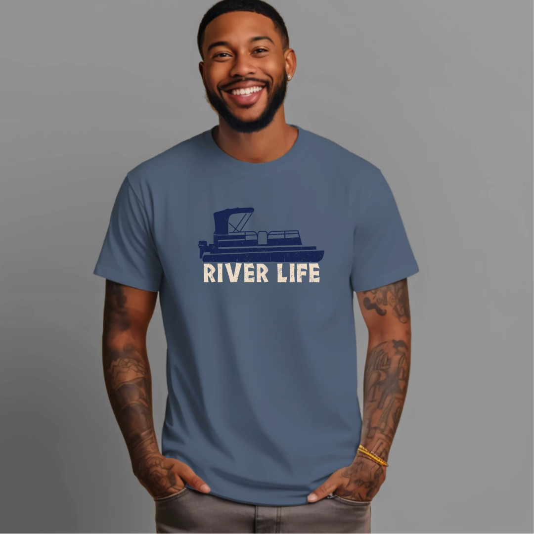 River Life Tee (Indigo Blue)
