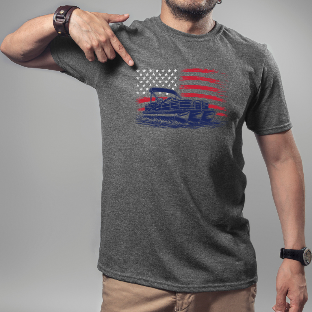 Patriotic Tritoon Tee (GRAY)