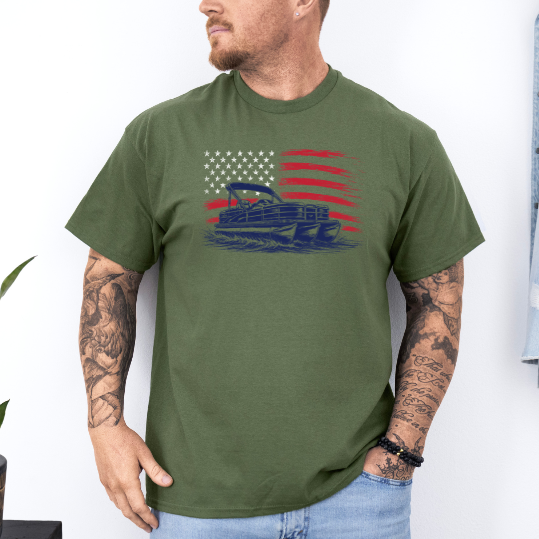 Patriotic Tritoon Tee