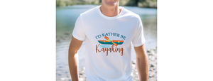 I'd Rather Be Kayaking Men's classic tee